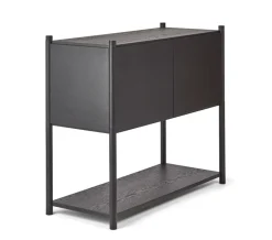 Gejst Cómodas Y Aparadores|Cómodas Y Aparadores<Librería Sceene bookcase C, Roble teñido Negro