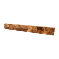 Hâws Listón magnético para cuchillos Laguiole by 40x5x2 cm, Madera de acacia en estilo espiga Marrón Discount