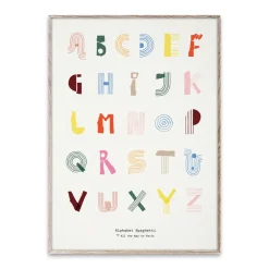 Paper Collective Lámina Alphabet Spaghetti ENG -colour, 50x70 cm Multi Discount
