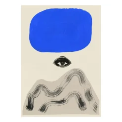 Paper Collective Lámina Between Mountain & Sky, 50x70 cm NegroRojo