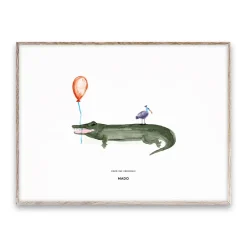 Paper Collective Lámina Coco the Crocodile, 30x40 cm VerdeMulti Hot