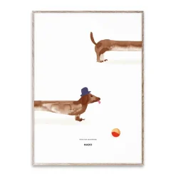 Paper Collective Láminas Y Pósteres<Lámina Doug the Dachshund, 50x70 cm BlancoBeige