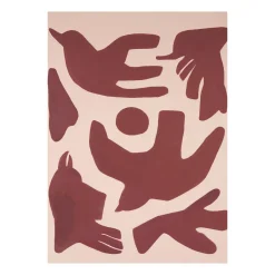 Paper Collective Lámina Flying High, 30x40 cm Rojo Best