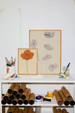 Paper Collective Lámina Orange Vallmo, 30x40 cm RosaRojo