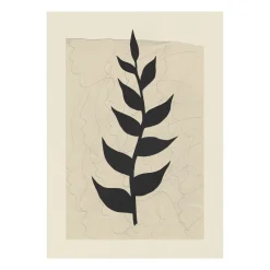 Paper Collective Láminas Y Pósteres<Lámina Plant Poem, 50x70 cm AzulNegro