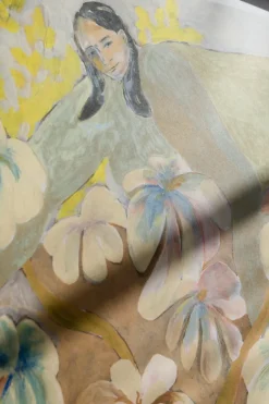Fine Little Day Lámina Rose garden, 50x70 cm Amarillo Hot
