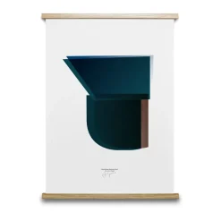 Paper Collective Lámina Sketchbook Abstract 03, 30x40 cm Azul Outlet