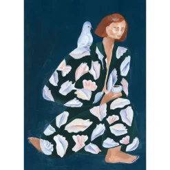 Fine Little Day Lámina Skrud Snäcka, 50x70 cm Azul Best