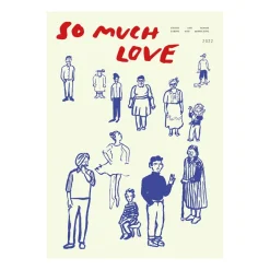 Paper Collective Láminas Y Pósteres<Lámina So Much Love, 50x70 cm AzulBeigeRojo