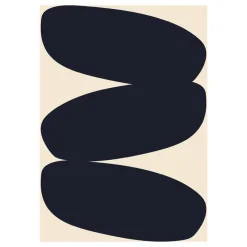 Paper Collective Láminas Y Pósteres<Lámina Solid Shapes 01, 50x70 cm Negro