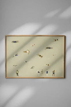 Fine Little Day Lámina Swimmers, , 50x70 cm Beige Sale