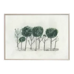 Fine Little Day Láminas Y Pósteres<Lámina Trees 50x70 cm, negro- off white GrisVerdeBlanco