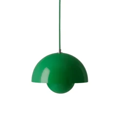 &Tradition Lámpara colgante FlowerPot VP1, Signal green Verde