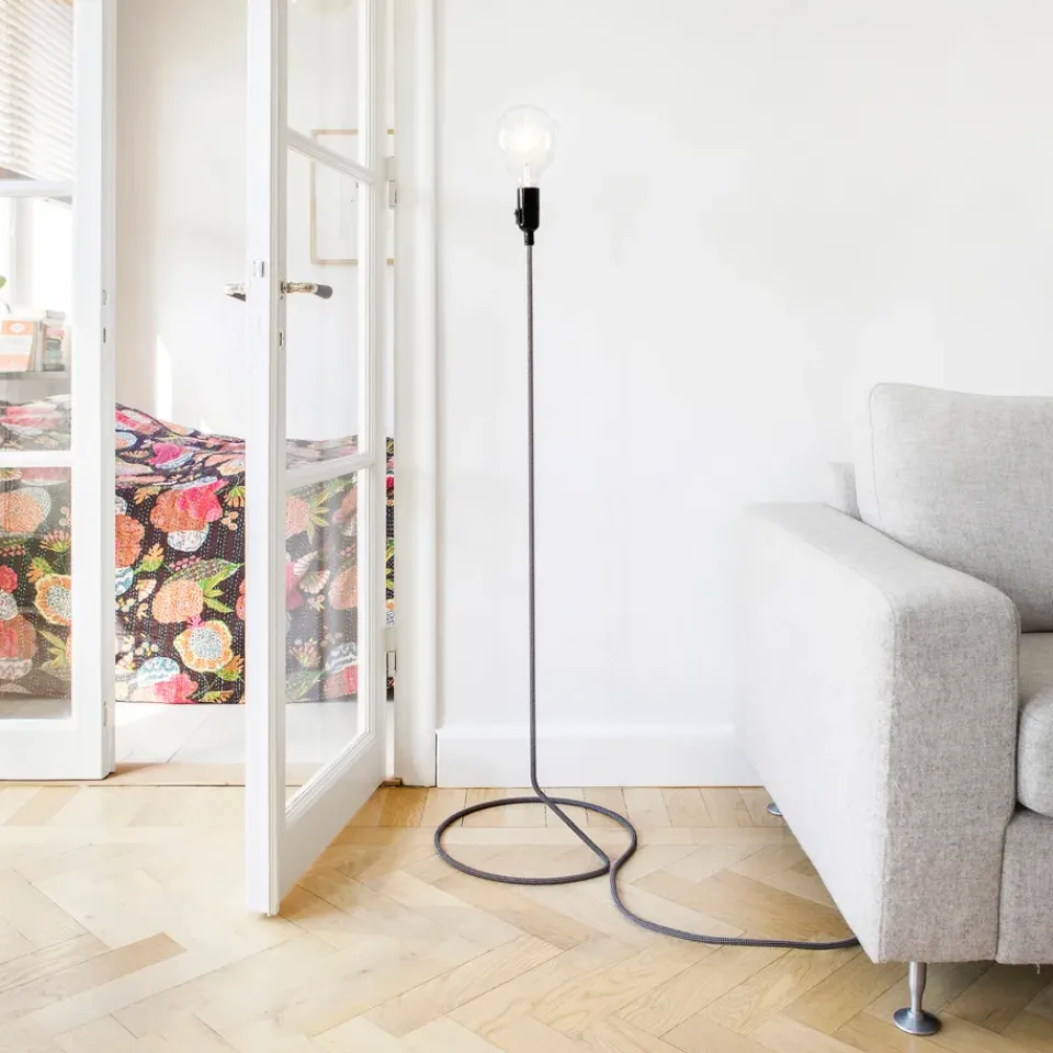 Design House Stockholm Lámpara Cord lamp, -blanco Negro