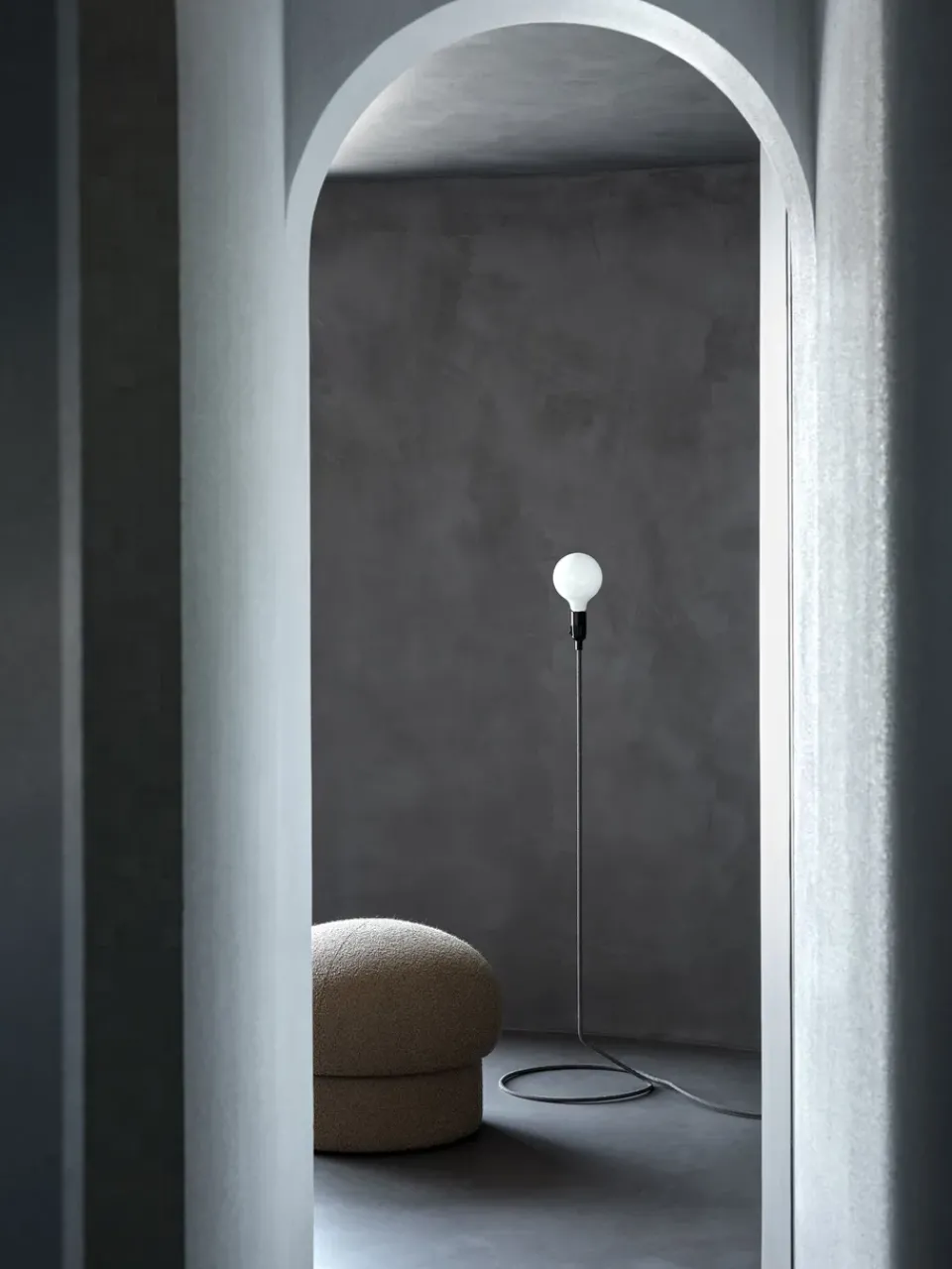Design House Stockholm Lámpara Cord lamp, -blanco Negro
