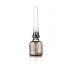 Karlskrona Lampfabrik Lámpara de aceite Skeppsholmen 35 cm, Humo PlateadoTransparente Clearance