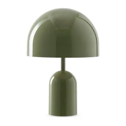 Tom Dixon Lámpara de mesa Bell Portable LED 28 cm, Musgo Verde Discount