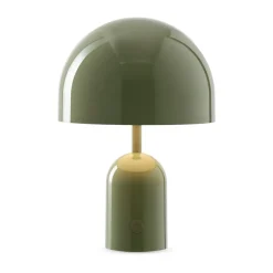 Tom Dixon Lámpara de mesa Bell Portable LED 28 cm, Musgo Verde Discount