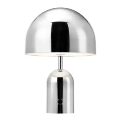 Tom Dixon Lámpara de mesa Bell Portable LED 28 cm, Plateado Outlet