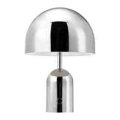 Tom Dixon Lámpara de mesa Bell Portable LED 28 cm, Plateado Outlet