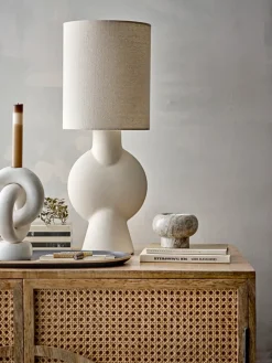 Bloomingville Lámparas De Mesa Y Escritorio<Lámpara de mesa Sergio 54,5 cm, Natur, gres Blanco