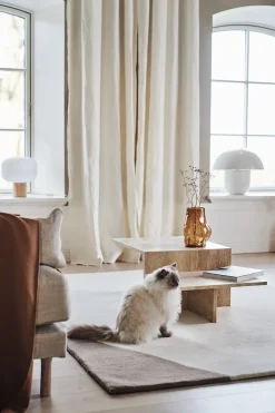 Scandi Living Lámparas De Ventana|Lámparas De Mesa Y Escritorio<Lámpara de mesa Fair 34,5 cm, Vidrio escarchado-fresno BeigeBlanco