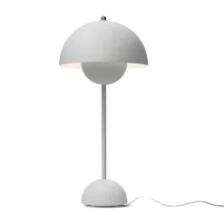 &Tradition Lámpara de mesa FlowerPot VP3, claro mate Gris Discount