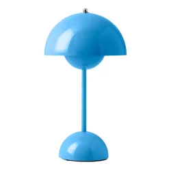 &Tradition Lámpara de mesa Flowerpot portable VP9, Swim blue Azul Clearance