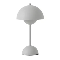&Tradition Lámpara de mesa Flowerpot portable VP9, Matt light grey Gris Outlet