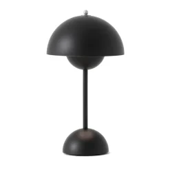 &Tradition Lámparas Portátiles|Lámparas De Mesa Y Escritorio<Lámpara de mesa Flowerpot portable VP9, Matt black Negro