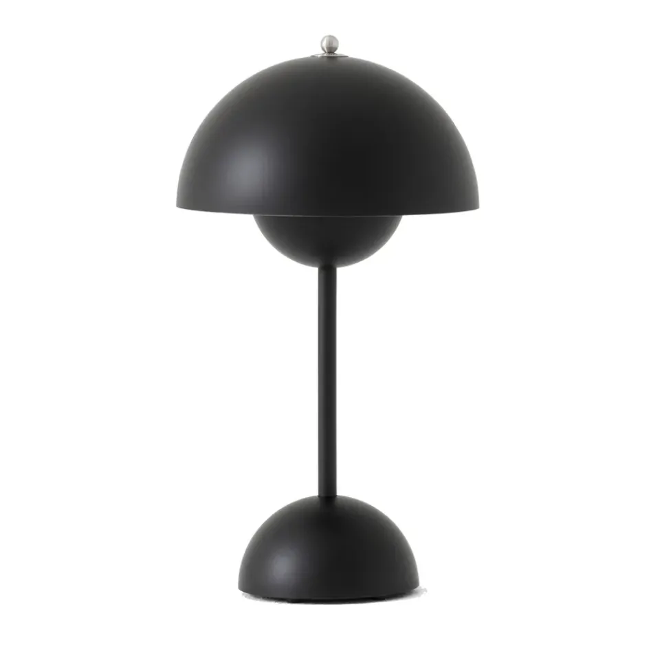 &Tradition Lámparas Portátiles|Lámparas De Mesa Y Escritorio<Lámpara de mesa Flowerpot portable VP9, Matt black Negro