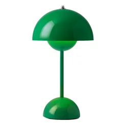 &Tradition Lámpara de mesa Flowerpot portable VP9, Signal green Verde Discount