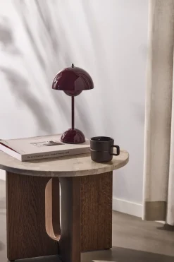 &Tradition Lámpara de mesa Flowerpot portable VP9, Dark plum Púrpura Outlet