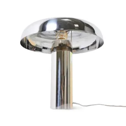 HKliving Lámpara de mesa HK Living mushroom, Chrome Plateado New