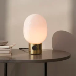 Audo Copenhagen Lámparas De Cama<Lámpara de mesa JWDA, Latón pulido, Small Color doradoBlanco