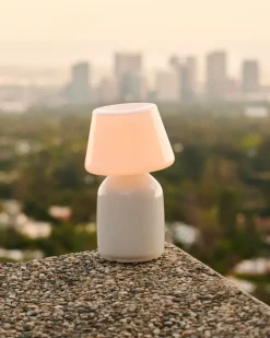 HAY Lámpara de mesa portátil Apollo, Blanco Hot