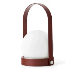 Audo Copenhagen Lámpara de mesa portátil Carrie, Burned red Rojo Best