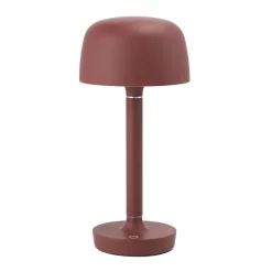 Scandi Living Lámpara de mesa portátil Halo 25,5 cm, Burgundy Rojo Online