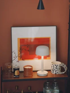 Scandi Living Lámparas De Ventana|Lámparas Portátiles<Lámpara de mesa portátil Halo 25,5 cm, Beige