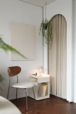 Scandi Living Lámparas Portátiles<Lámpara de mesa portátil Halo 25,5 cm, White Blanco
