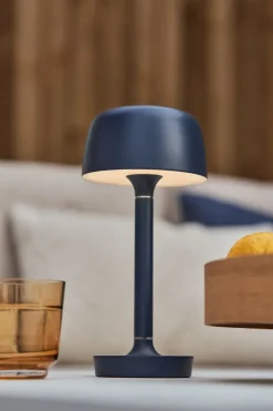 Scandi Living Lámparas Portátiles<Lámpara de mesa portátil Halo 25,5 cm, Blue Azul