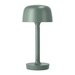 Scandi Living Lámpara de mesa portátil Halo 25,5 cm, Green Verde New