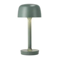 Scandi Living Lámpara de mesa portátil Halo 25,5 cm, Green Verde New
