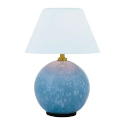 Globen Lighting Lámpara de mesa portátil Iris 16, paloma Azul Best