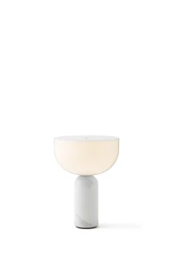 New Works Lámparas De Cama<Lámpara de mesa portátil Kizu, White marble Blanco