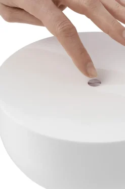 New Works Lámparas De Cama<Lámpara de mesa portátil Kizu, White marble Blanco