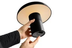 HAY Lámpara de mesa portátil Pao, Soft black Negro Clearance