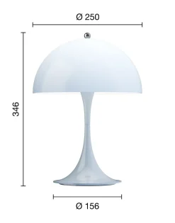 Louis Poulsen Lámparas Portátiles<Lámpara de mesa portátil Panthella 250 V3, Opal pale blue Azul