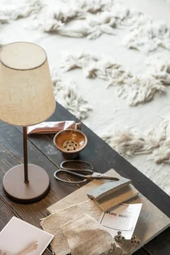 Watt & Veke Lámpara de mesa portátil Tyra Ø14 cm, Coffee Marrón