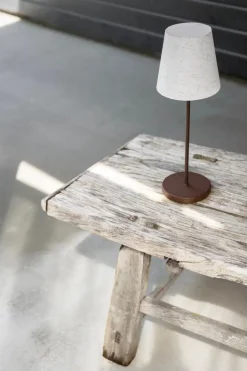 Watt & Veke Lámpara de mesa portátil Tyra Ø14 cm, Coffee Marrón